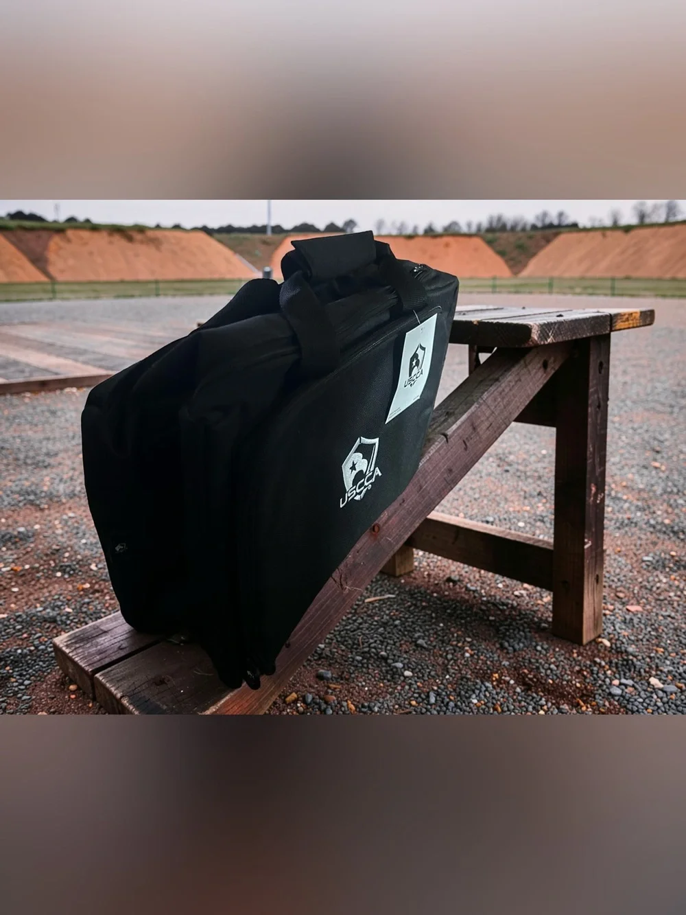 USCCA Range Bag Tactical Duffel Bag Black 600D Carrying Case With Strap